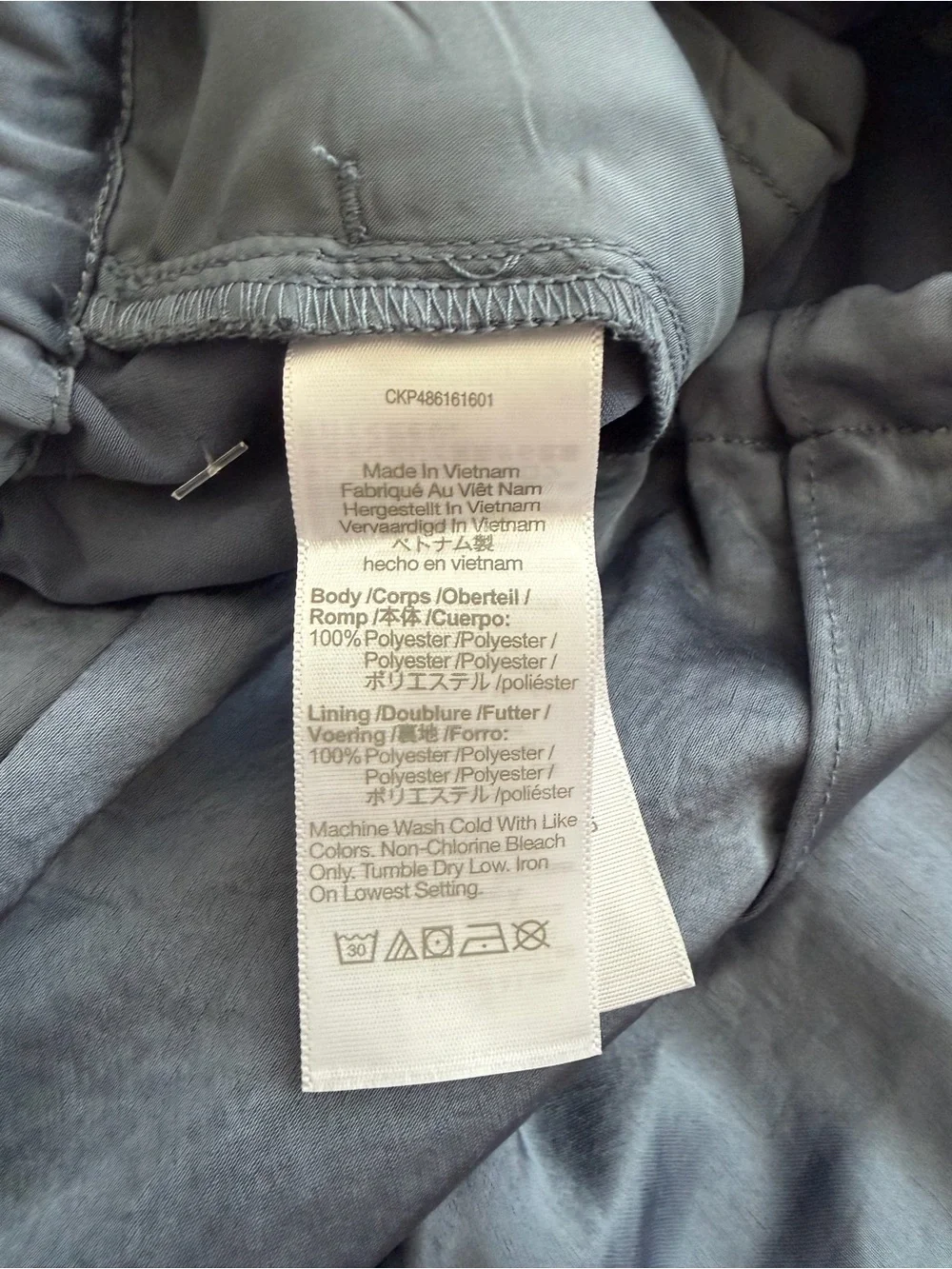 NWT Madewell Size XS Pintucked Slim Satin Pull-On Pants in Sunfaded Indigo